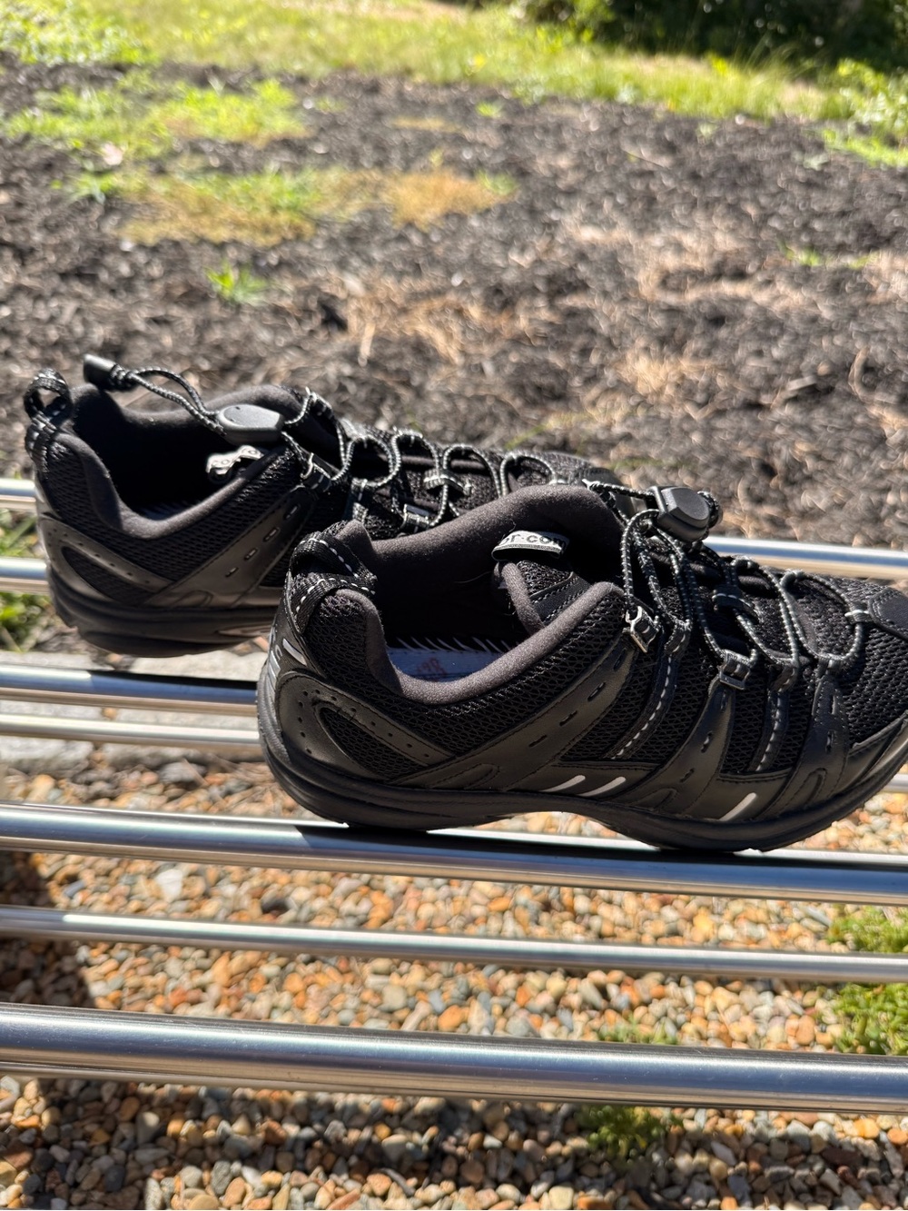 NWT I Dr. Comfort | Women's Black Athletic Sneakers with Secure Bungee Lacing